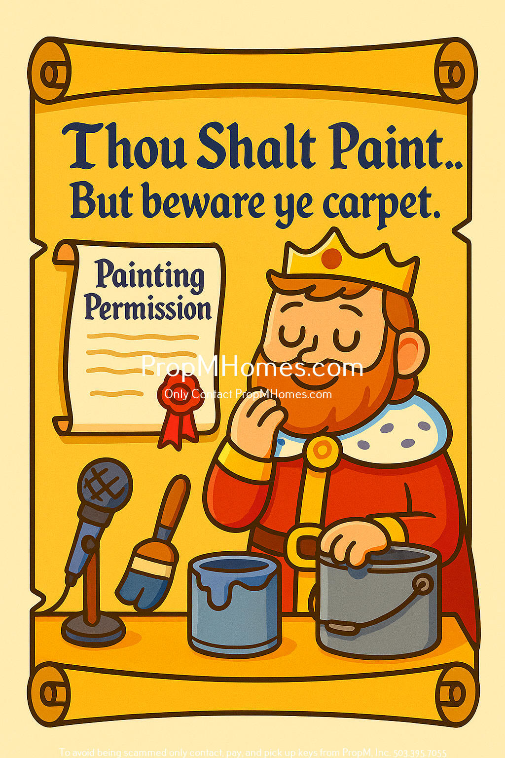 Thou Shalt Paint... But Beware Ye Carpet